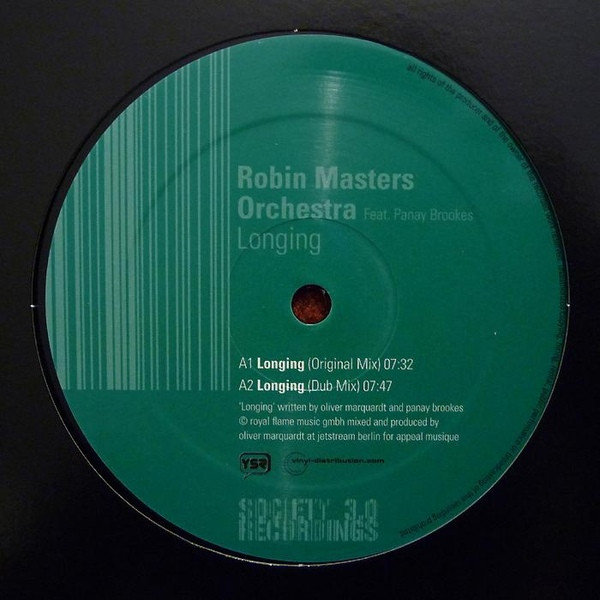 Robin Masters Orchestra Feat. Panay Brookes - Longing | Society 3.0 Recordings (soc004) - main Robin Masters Orchestra Feat. Panay Brookes - Longing | Society 3.0 Recordings (soc004) - main