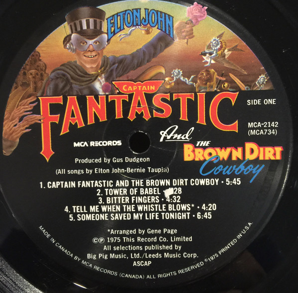 Elton John - Captain Fantastic And The Brown Dirt Cowboy | MCA Records (MCA-2142) - 4 Elton John - Captain Fantastic And The Brown Dirt Cowboy | MCA Records (MCA-2142) - 4
