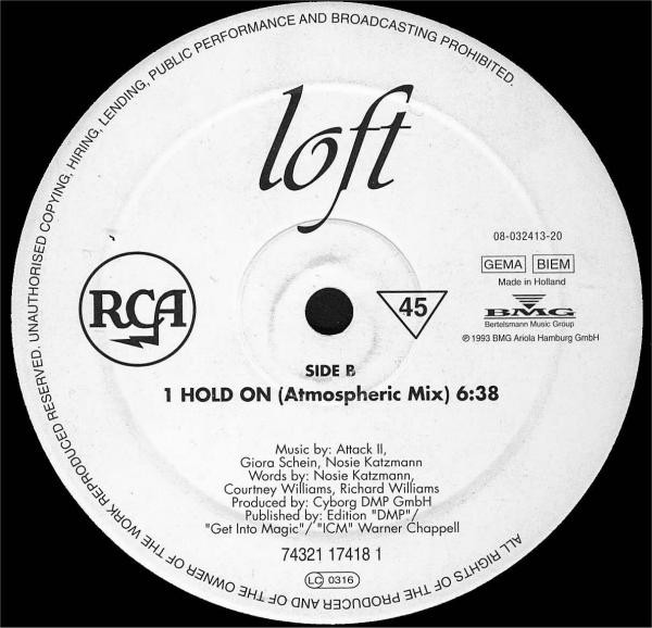 Loft - Hold On | RCA (74321 17418 1) - 4