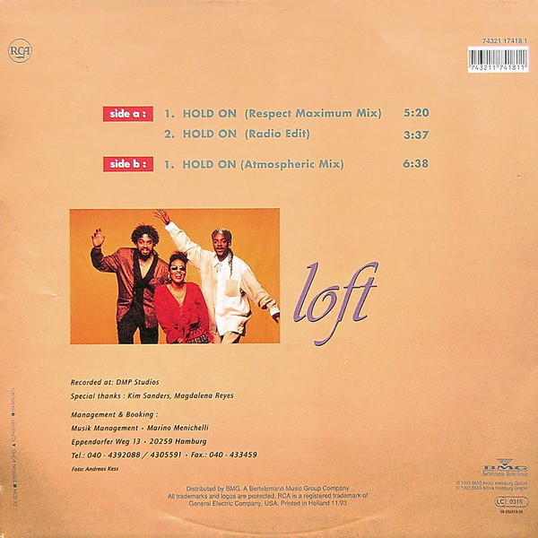 Loft - Hold On | RCA (74321 17418 1) - 2