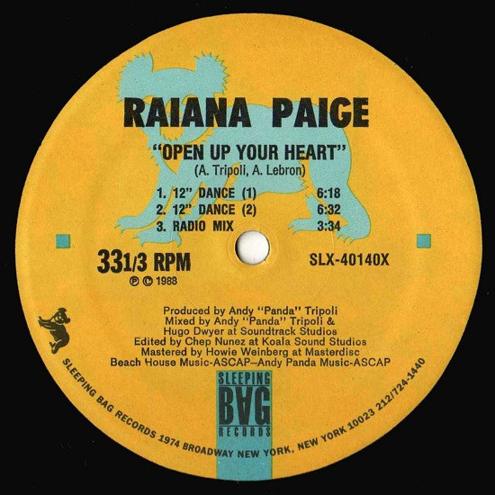 Raiana Paige - Open Up Your Heart | Sleeping Bag Records (SLX-40140) - 3 Raiana Paige - Open Up Your Heart | Sleeping Bag Records (SLX-40140) - 3