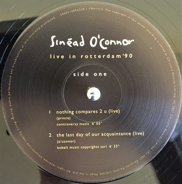 Sinéad O'Connor - Live In Rotterdam'90 | Chrysalis (CRV1413) - 3 Sinéad O'Connor - Live In Rotterdam'90 | Chrysalis (CRV1413) - 3