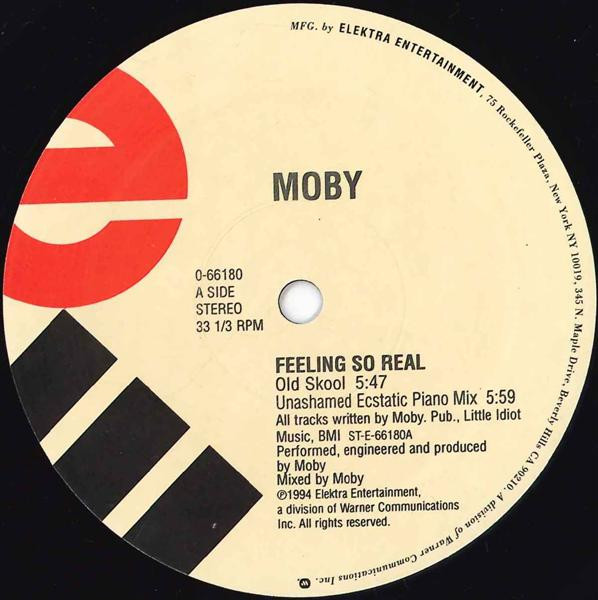 Moby - Feeling So Real (Remixes) | Elektra (0-66180) - 3