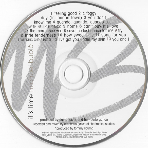 Michael Bublé - It's Time | 143 Records (CDW 48946) - 3