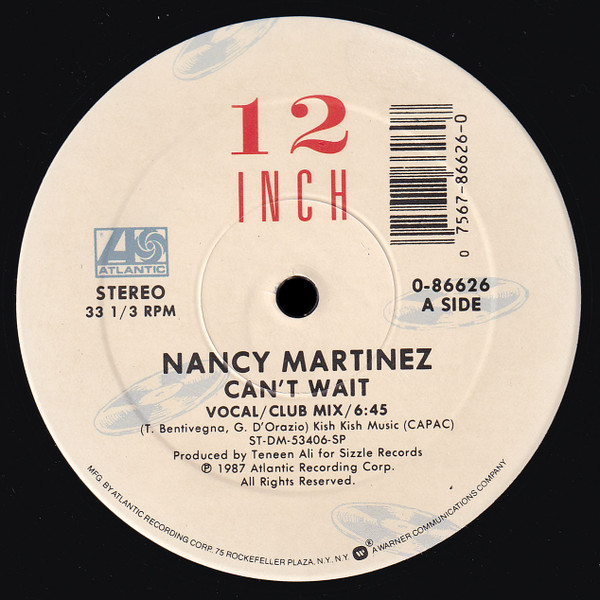 Nancy Martinez - Can't Wait | Atlantic (0-86626)