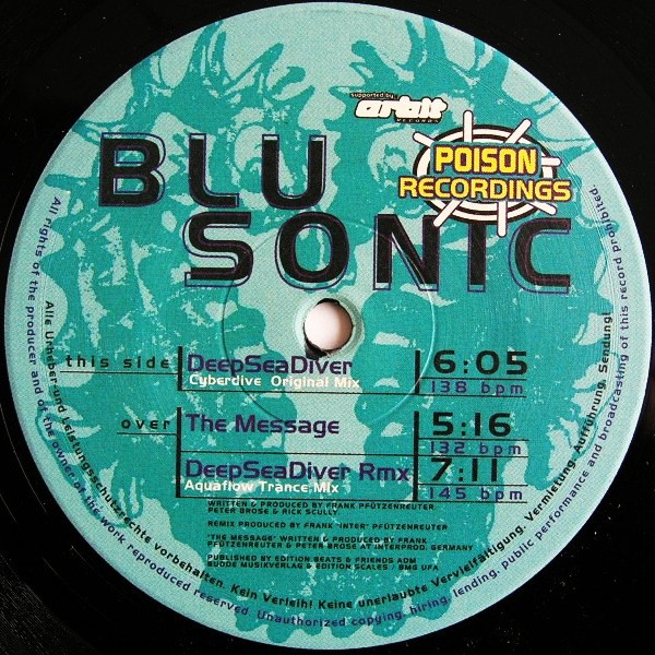 Blusonic - Deep Sea Diver | Poison Recordings (POI-0007-9709) - main Blusonic - Deep Sea Diver | Poison Recordings (POI-0007-9709) - main