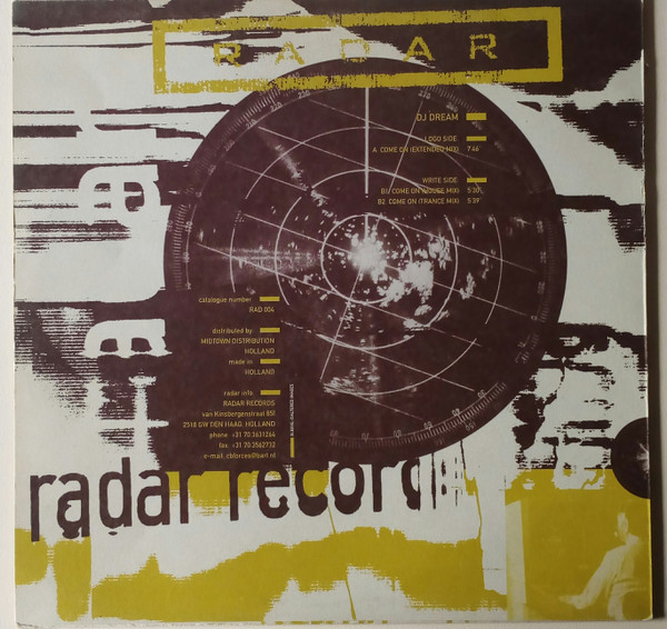 DJ Dream - Come On | Radar Records (RAD 004) - 2
