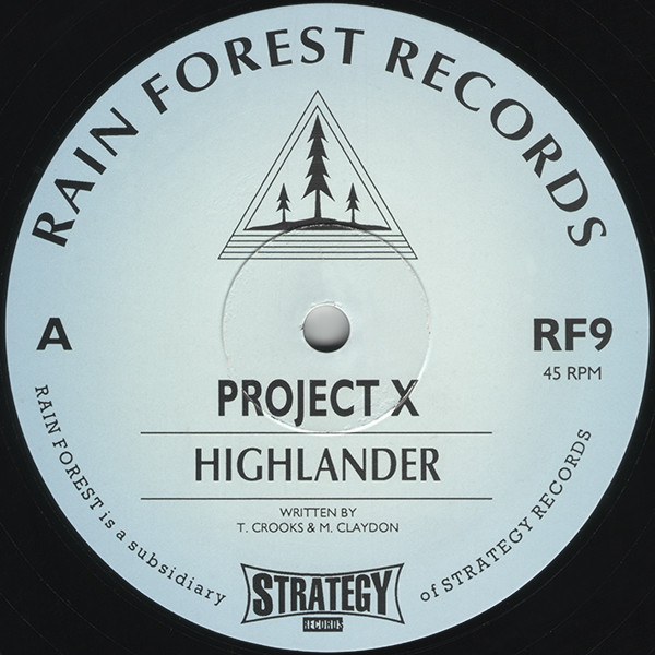 Project X - Highlander / Spirit Of Darkness | Rain Forest Records (RF9) - main