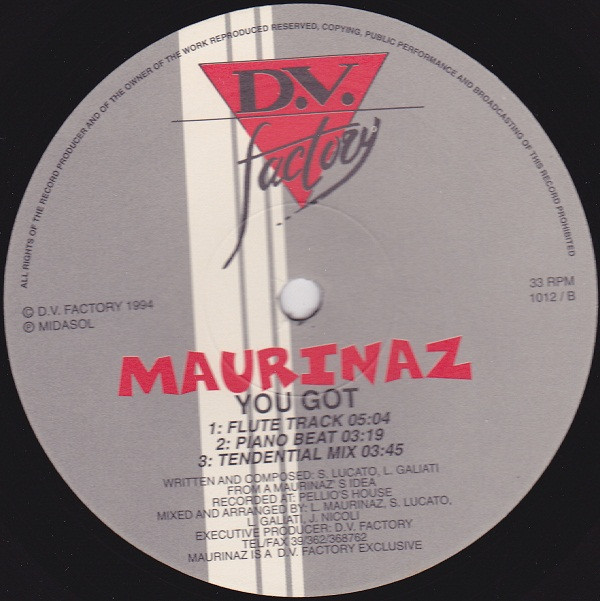 Maurinaz - You Got | D.V. Factory (1012) - 2