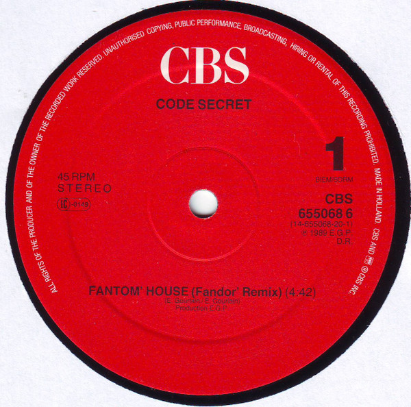 Code Secret - Fantom' House | CBS (CBS 655068 6) - 3