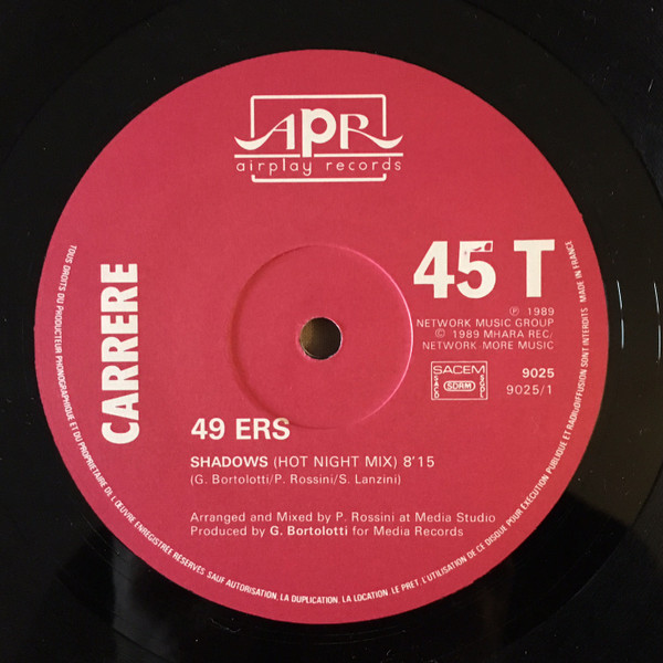 49ers - Shadows | Airplay Records (9025) - 3
