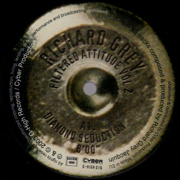 Richard Grey - Filtered Attitude Vol 2 | G-High Records (G-HIGH 016)