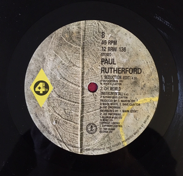 Paul Rutherford - Oh World | 4th & Broadway (12 BRW 136) - 3 Paul Rutherford - Oh World | 4th & Broadway (12 BRW 136) - 3