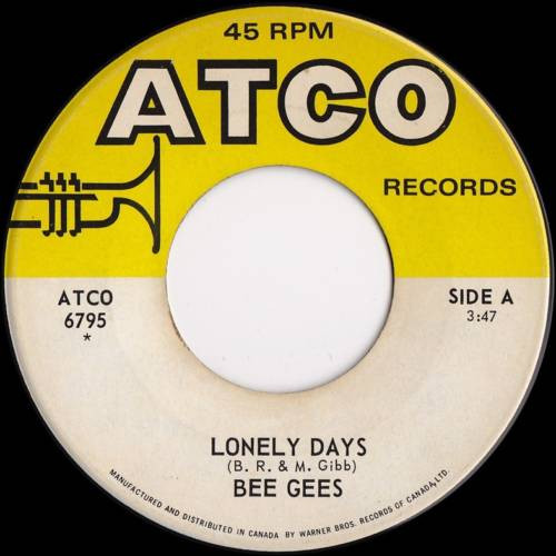 Bee Gees - Lonely Days | ATCO Records (ATCO 6795) - main