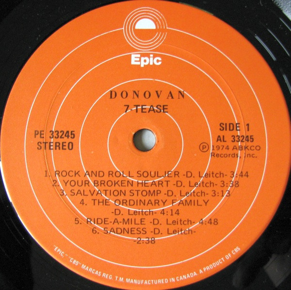 Donovan - 7-Tease | Epic (PE 33245) - 3 Donovan - 7-Tease | Epic (PE 33245) - 3