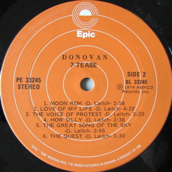 Donovan - 7-Tease | Epic (PE 33245) - 4 Donovan - 7-Tease | Epic (PE 33245) - 4