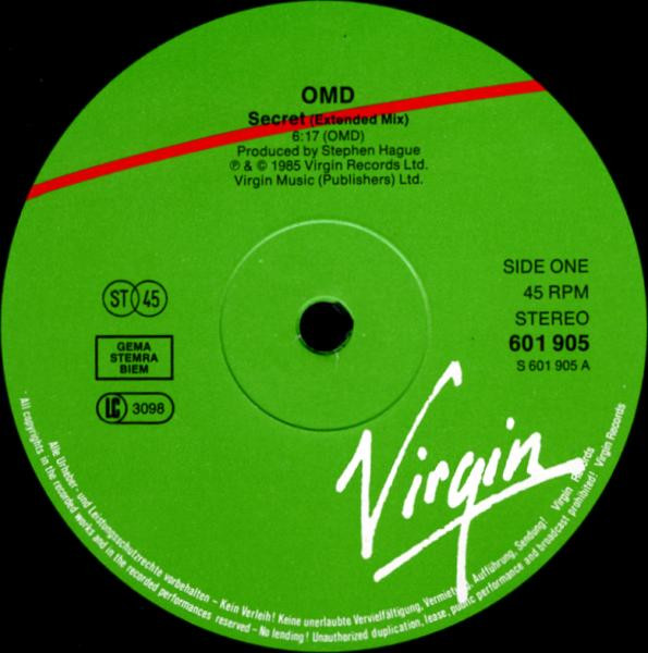 Orchestral Manœuvres In The Dark - Secret | Virgin (601 905-213) - 3