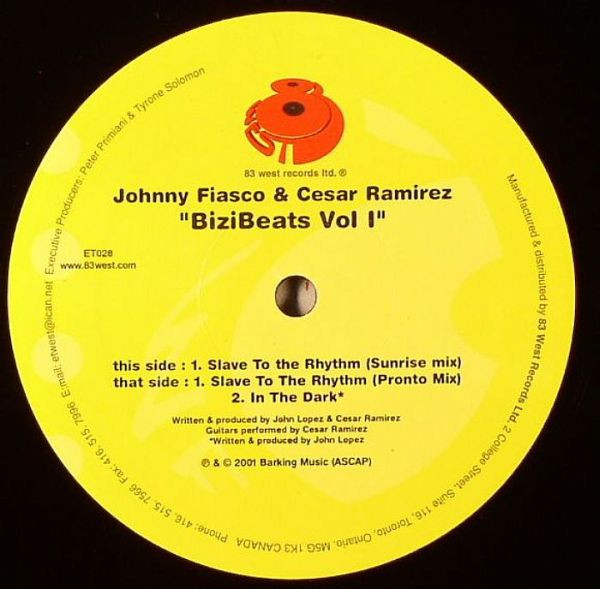 Johnny Fiasco & Cesar Ramirez - BiziBeats Vol I | 83 West Records (ET028)
