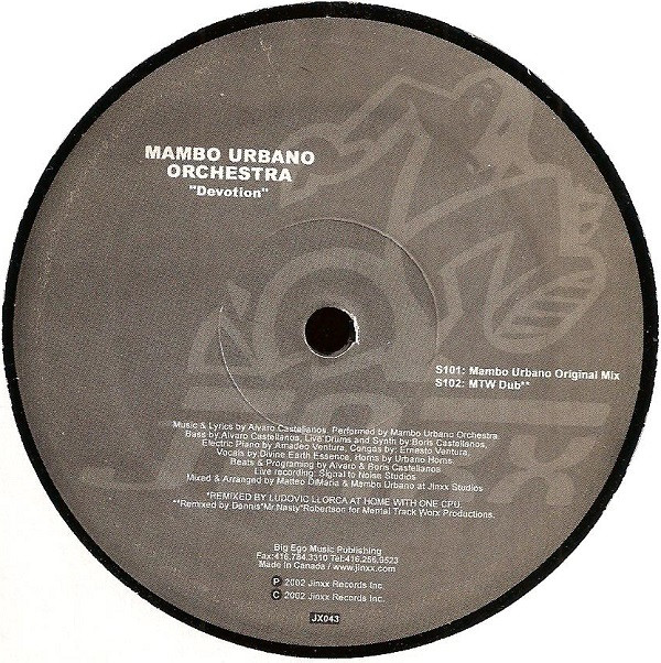 Mambo Urbano Orchestra - Devotion | Jinxx Records (JX 043)