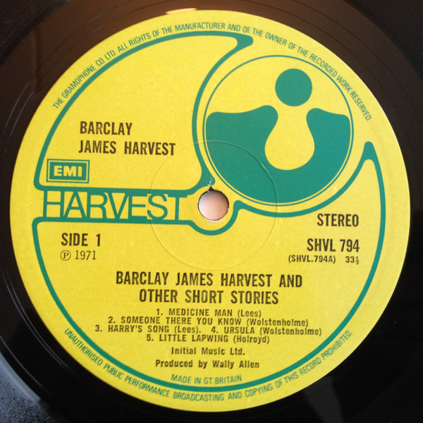 Barclay James Harvest And Other Short Stories