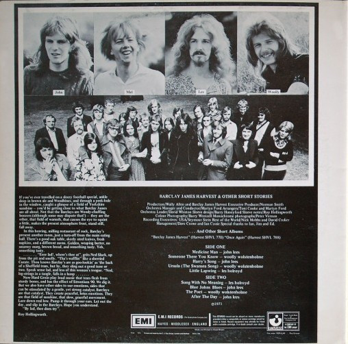 Barclay James Harvest And Other Short Stories
