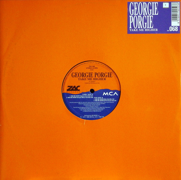 Georgie Porgie - Take Me Higher | ZAC Records (ZAC 068) - main Georgie Porgie - Take Me Higher | ZAC Records (ZAC 068) - main