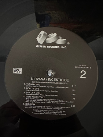 Nirvana - Incesticide | DGC (B0017746-01) - 4 Nirvana - Incesticide | DGC (B0017746-01) - 4