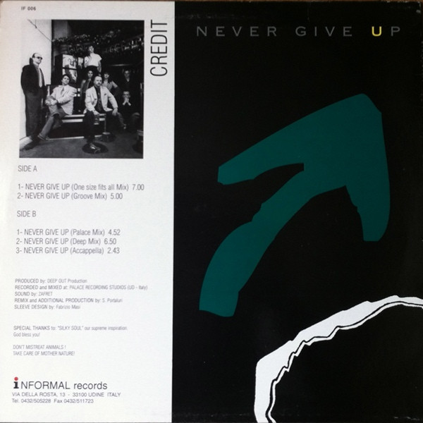 Credit - Never Give Up | Informal Records (IF006) - 3 Credit - Never Give Up | Informal Records (IF006) - 3