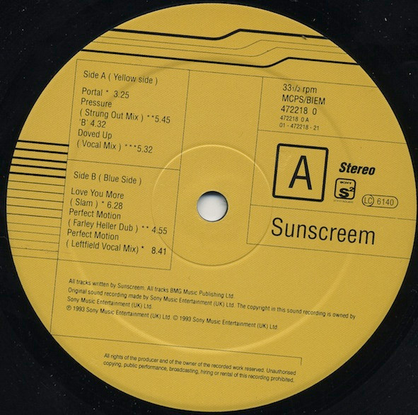 Sunscreem - O₃ - Special DJ Remix Edition | Sony Soho Square (472218 0) - 4 Sunscreem - O₃ - Special DJ Remix Edition | Sony Soho Square (472218 0) - 4