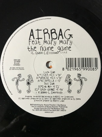 Airbag Feat. Mary Mary - The Name Game | I Am Records (IAM 024) - 3