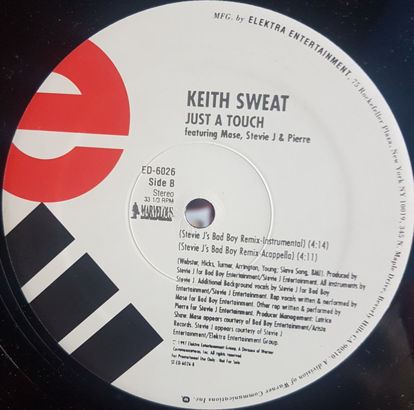 Keith Sweat - Just A Touch | Elektra (ED 6026) - 3 Keith Sweat - Just A Touch | Elektra (ED 6026) - 3