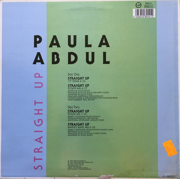 Paula Abdul - Straight Up | Siren (80441) - 2