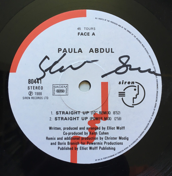 Paula Abdul - Straight Up | Siren (80441) - 3