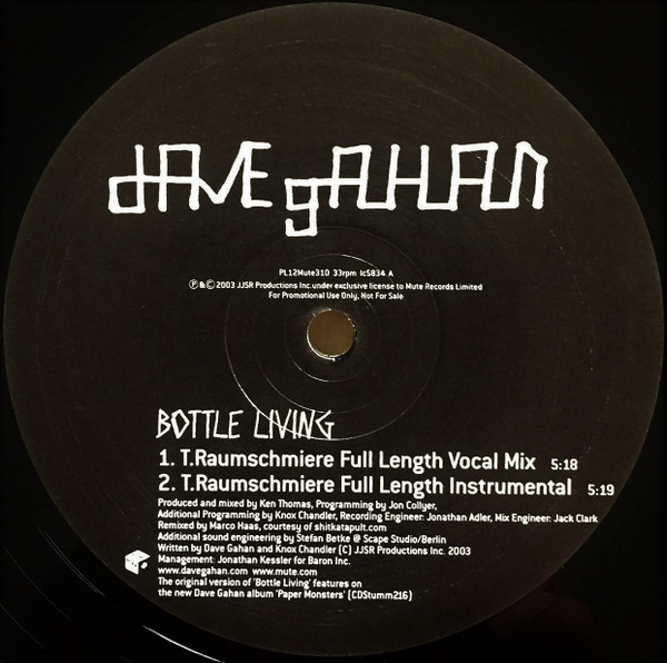 Dave Gahan - Bottle Living | Mute (PL12Mute310) - 3