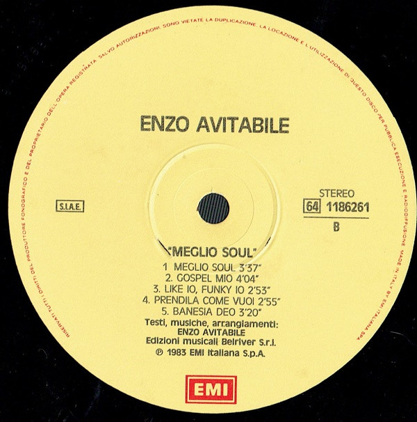 Enzo Avitabile - Meglio Soul | EMI (64 1186261) - 4