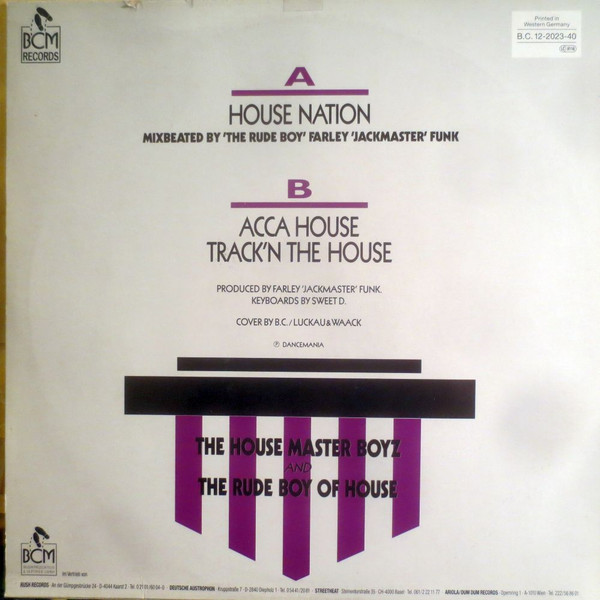 The House Master Boyz & The Rude Boy Of House - House Nation | BCM Records (B.C. 12-2023-40) - 2 The House Master Boyz & The Rude Boy Of House - House Nation | BCM Records (B.C. 12-2023-40) - 2