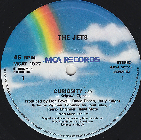 The Jets - Curiosity | MCA Records (MCAT 1027) - 3