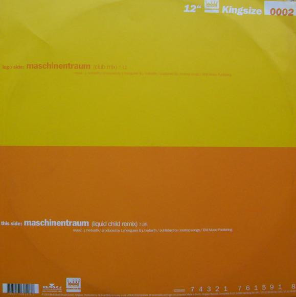 Traummaschine - Maschinentraum | King Size Records (Kingsize 0002) - 2