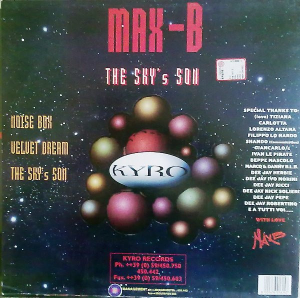 Max-B - The Sky's Son | Kyro Records (KYRO 11) - 2 Max-B - The Sky's Son | Kyro Records (KYRO 11) - 2
