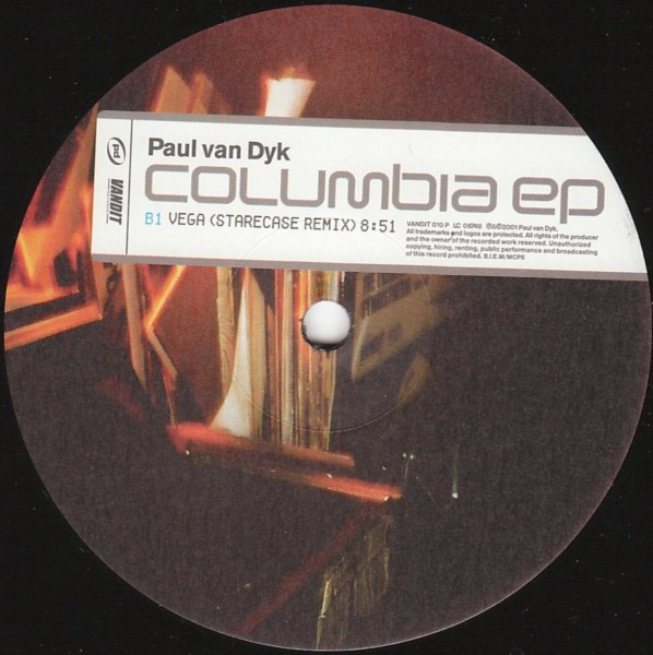 Paul van Dyk - Columbia EP | Vandit Records (VANDIT 010 P) - 5 Paul van Dyk - Columbia EP | Vandit Records (VANDIT 010 P) - 5