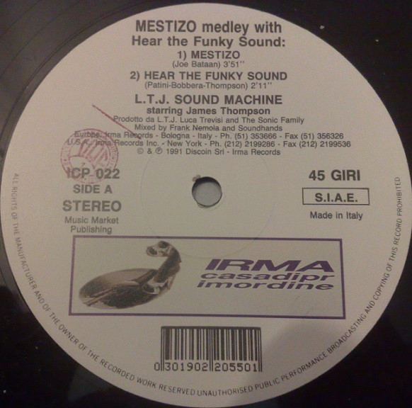 LTJ Sound Machine Featuring James Thompson - Mestizo | Irma CasaDiPrimordine (ICP 022) - 2 LTJ Sound Machine Featuring James Thompson - Mestizo | Irma CasaDiPrimordine (ICP 022) - 2