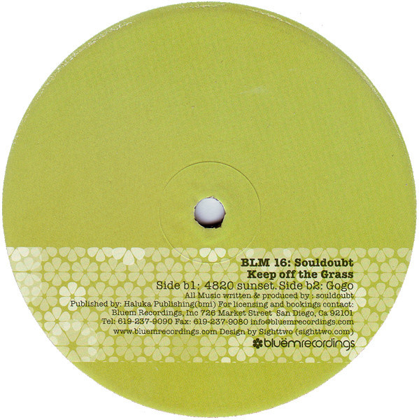 Souldoubt - Keep Off The Grass | Bluem Recordings (BLM 16) - 2 Souldoubt - Keep Off The Grass | Bluem Recordings (BLM 16) - 2