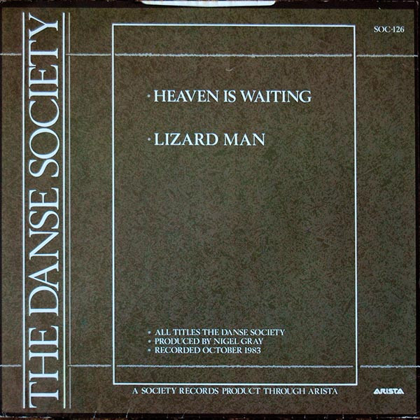 The Danse Society - Heaven Is Waiting | Society Records (SOC 126) - 2 The Danse Society - Heaven Is Waiting | Society Records (SOC 126) - 2