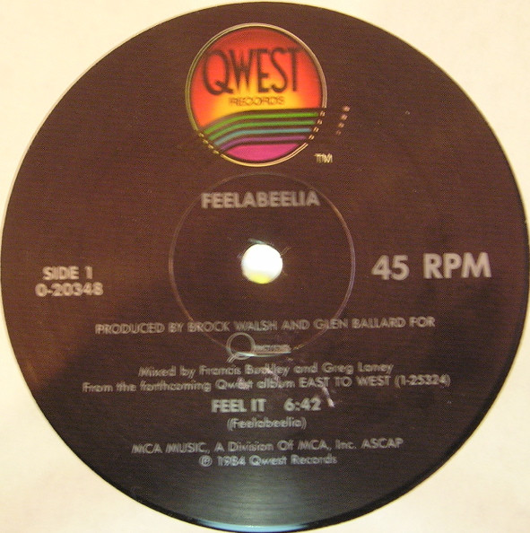 Feelabeelia - Feel It | Qwest Records (0-20348) - 2