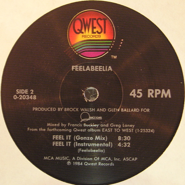 Feelabeelia - Feel It | Qwest Records (0-20348) - main