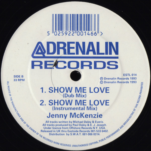 Jenny McKenzie - Show Me Love | Drenalin Records (ESTL 014) - 2