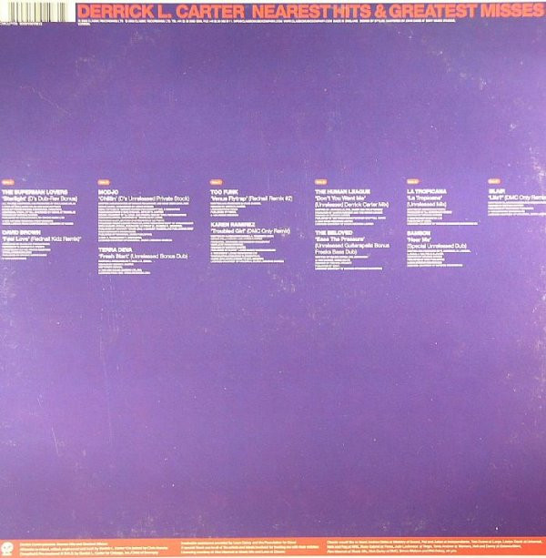 Derrick Carter - Nearest Hits & Greatest Misses | Classic (CMCLP108) - 2