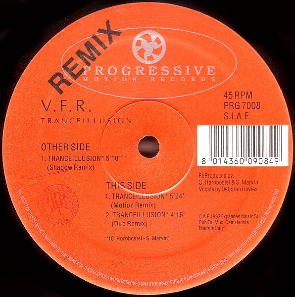 V.F.R. - Tranceillusion (Remix) | PRG (Progressive Motion Records) (PRG 7008)