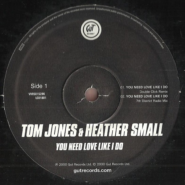Tom Jones & Heather Small - You Need Love Like I Do | Gut Records (VVR5015286) - main Tom Jones & Heather Small - You Need Love Like I Do | Gut Records (VVR5015286) - main