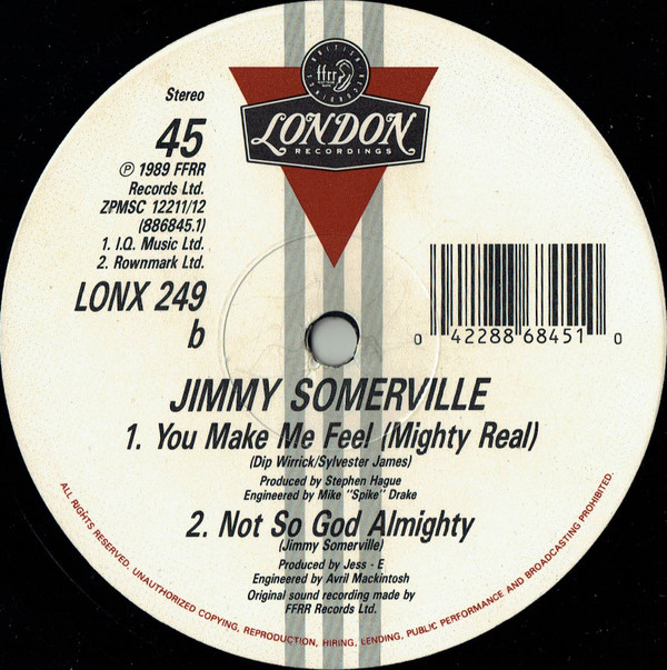 Jimmy Somerville - Mighty Real | London Records (LONX 249) - 4 Jimmy Somerville - Mighty Real | London Records (LONX 249) - 4